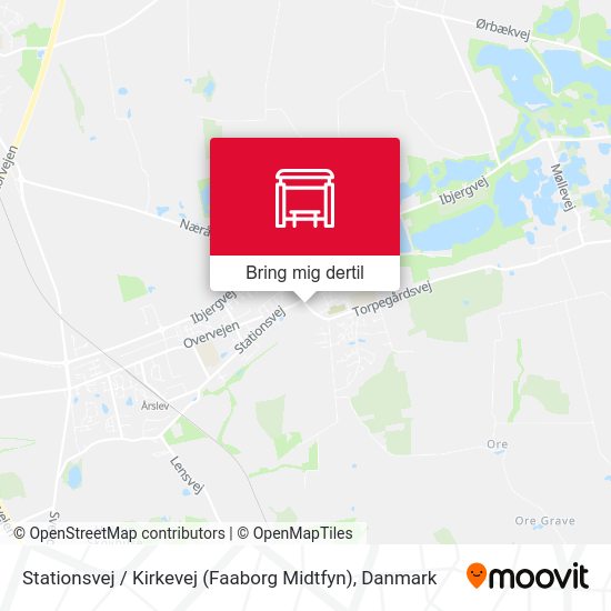 Stationsvej / Kirkevej (Faaborg Midtfyn) kort