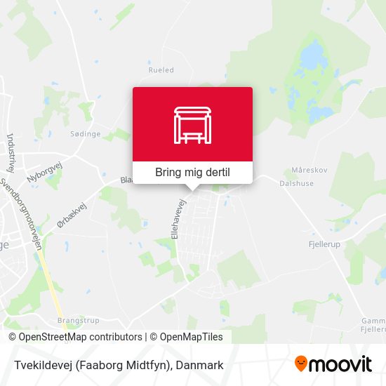 Tvekildevej (Faaborg Midtfyn) kort