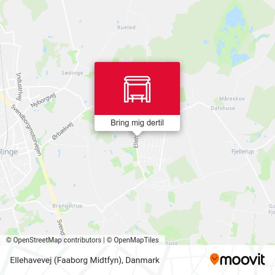 Ellehavevej (Faaborg Midtfyn) kort