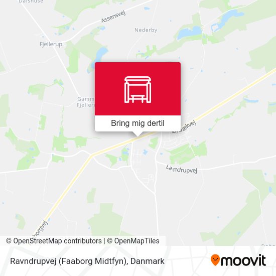 Ravndrupvej (Faaborg Midtfyn) kort
