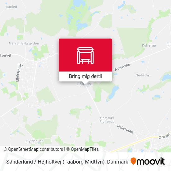 Sønderlund / Højholtvej (Faaborg Midtfyn) kort