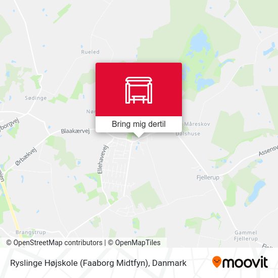 Ryslinge Højskole (Faaborg Midtfyn) kort