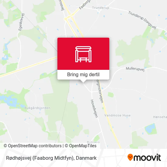 Rødhøjsvej (Faaborg Midtfyn) kort