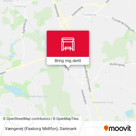 Vængevej (Faaborg Midtfyn) kort