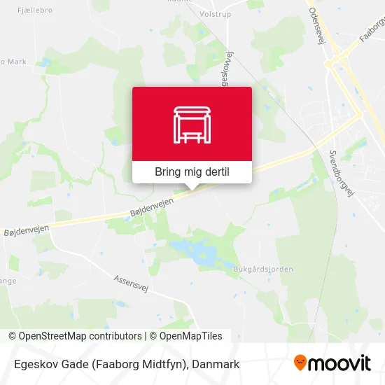 Egeskov Gade (Faaborg Midtfyn) kort