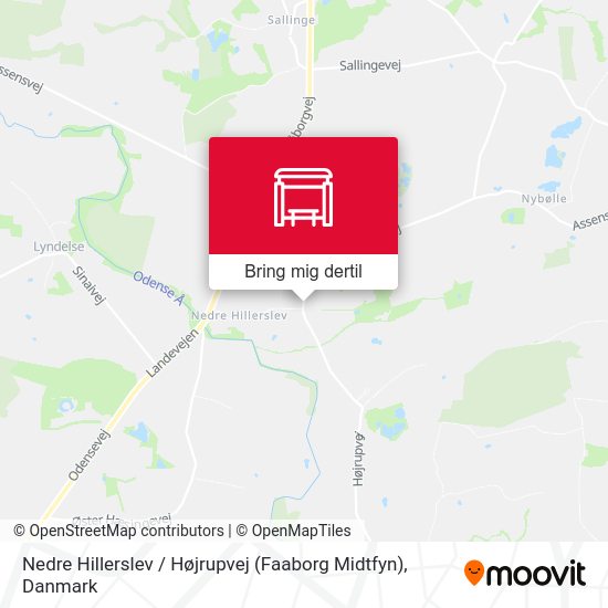Nedre Hillerslev / Højrupvej (Faaborg Midtfyn) kort