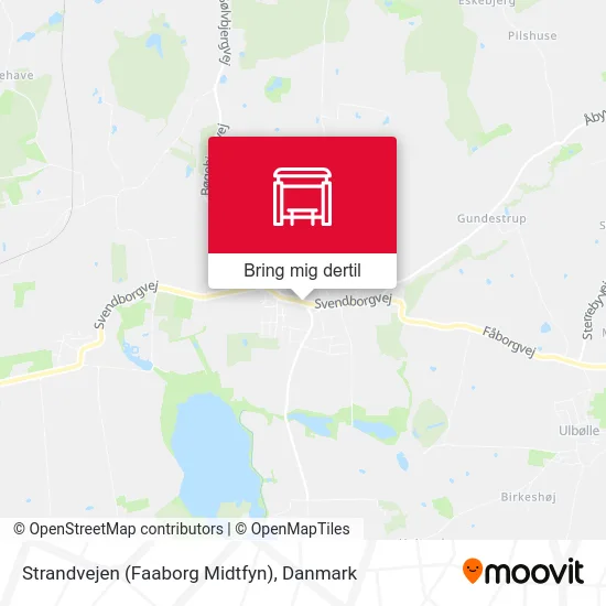 Strandvejen (Faaborg Midtfyn) kort