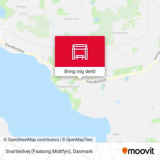 Svartledvej (Faaborg Midtfyn) kort