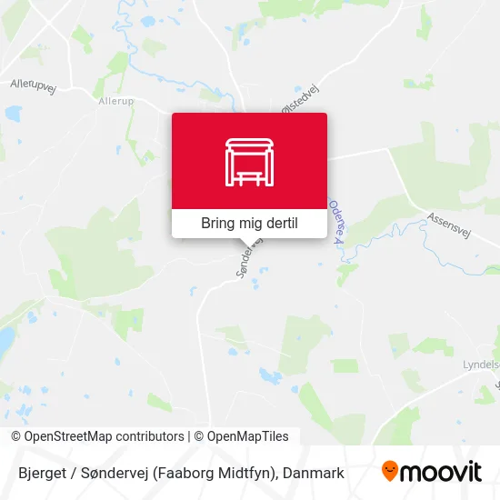 Bjerget / Søndervej (Faaborg Midtfyn) kort