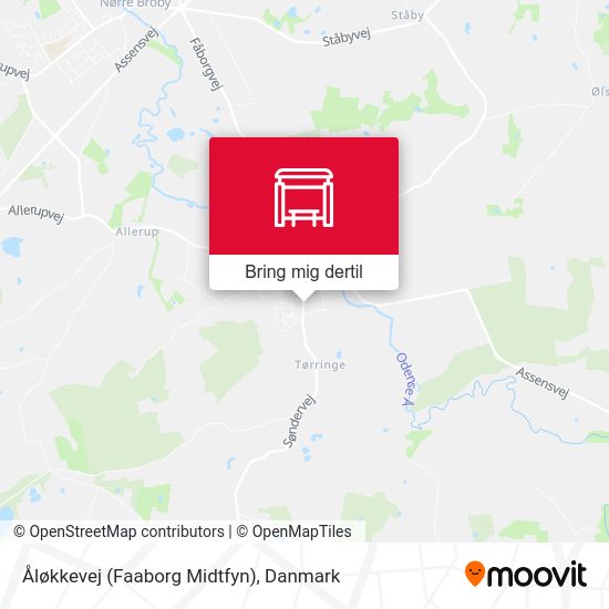 Åløkkevej (Faaborg Midtfyn) kort