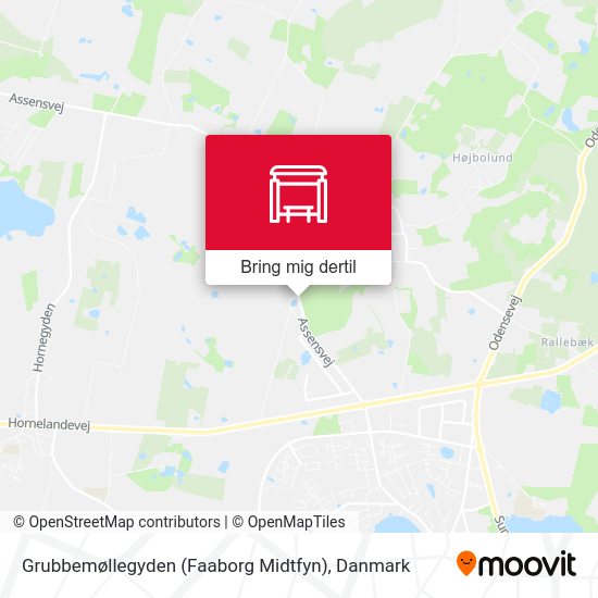 Grubbemøllegyden (Faaborg Midtfyn) kort