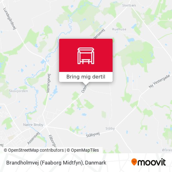 Brandholmvej (Faaborg Midtfyn) kort