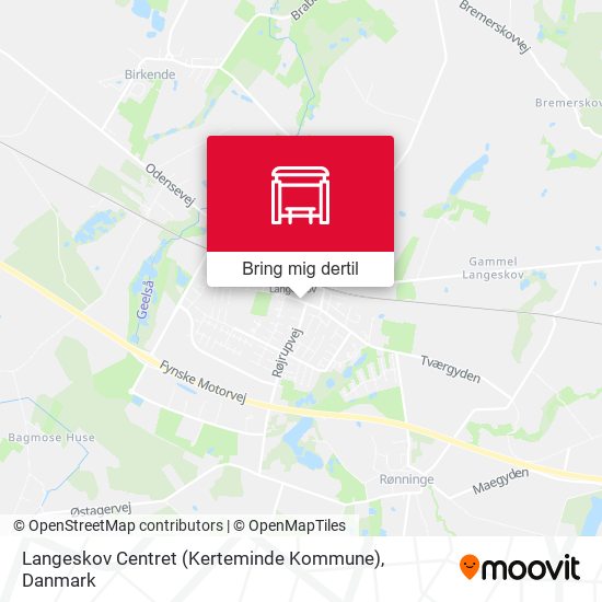 Langeskov Centret (Kerteminde Kommune) kort