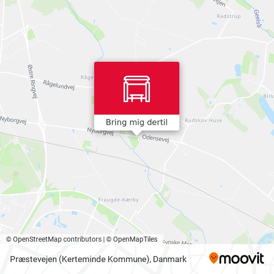 Præstevejen (Kerteminde Kommune) kort