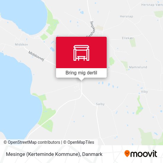 Mesinge (Kerteminde Kommune) kort