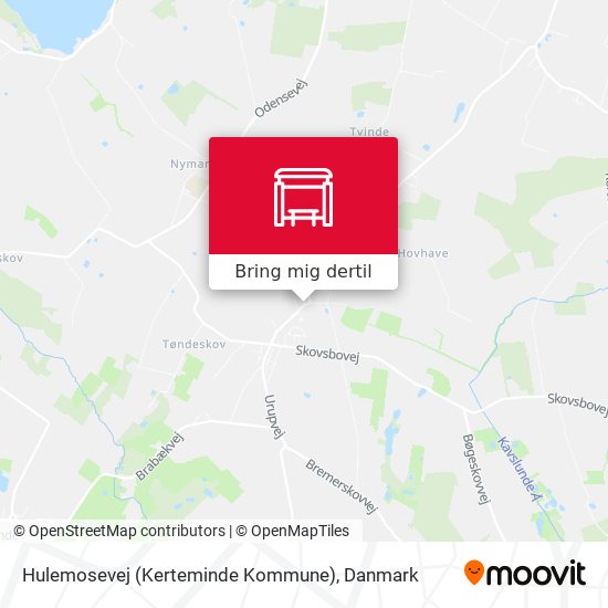 Hulemosevej (Kerteminde Kommune) kort