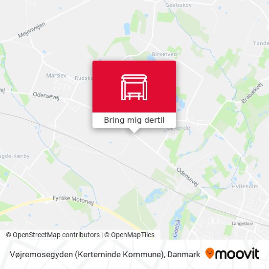 Vøjremosegyden (Kerteminde Kommune) kort