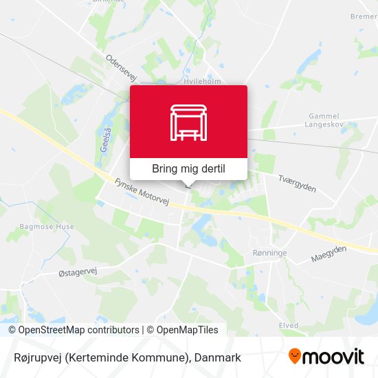 Røjrupvej (Kerteminde Kommune) kort