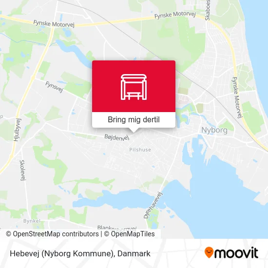 Hebevej (Nyborg Kommune) kort