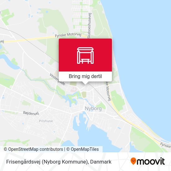 Frisengårdsvej (Nyborg Kommune) kort