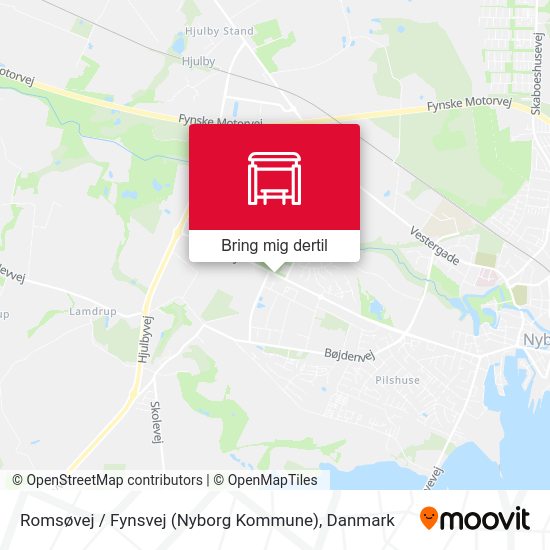 Romsøvej / Fynsvej (Nyborg Kommune) kort