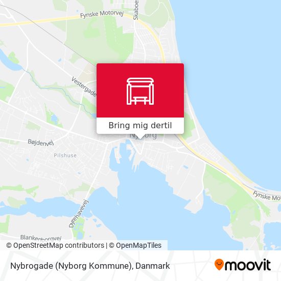 Nybrogade (Nyborg Kommune) kort