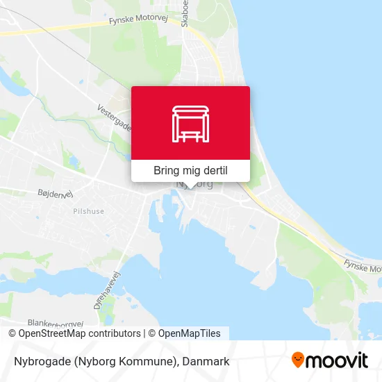 Nybrogade (Nyborg Kommune) kort