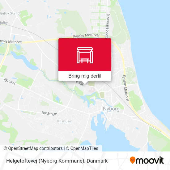 Helgetoftevej (Nyborg Kommune) kort