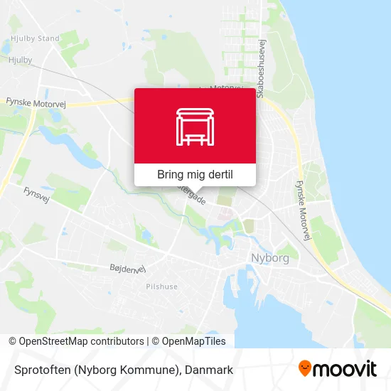 Sprotoften (Nyborg Kommune) kort