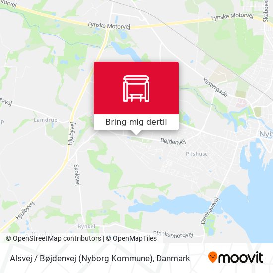 Alsvej / Bøjdenvej (Nyborg Kommune) kort
