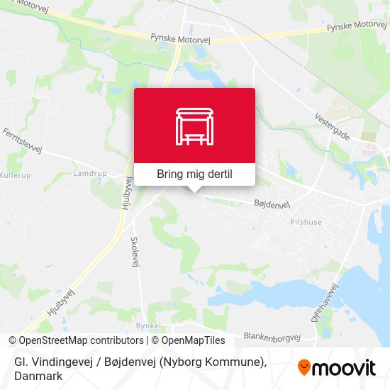Gl. Vindingevej / Bøjdenvej (Nyborg Kommune) kort