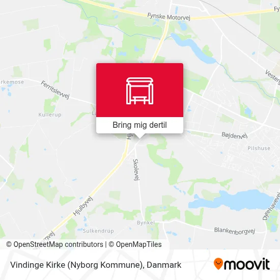 Vindinge Kirke (Nyborg Kommune) kort