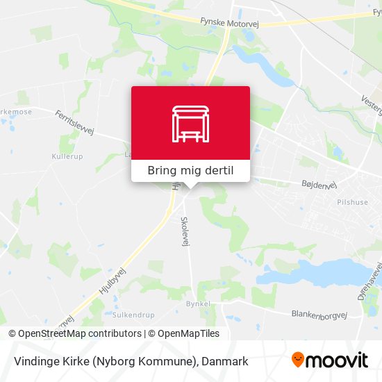 Vindinge Kirke (Nyborg Kommune) kort