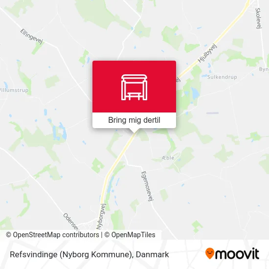 Refsvindinge (Nyborg Kommune) kort