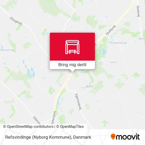 Refsvindinge (Nyborg Kommune) kort