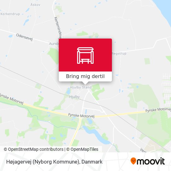 Højagervej (Nyborg Kommune) kort