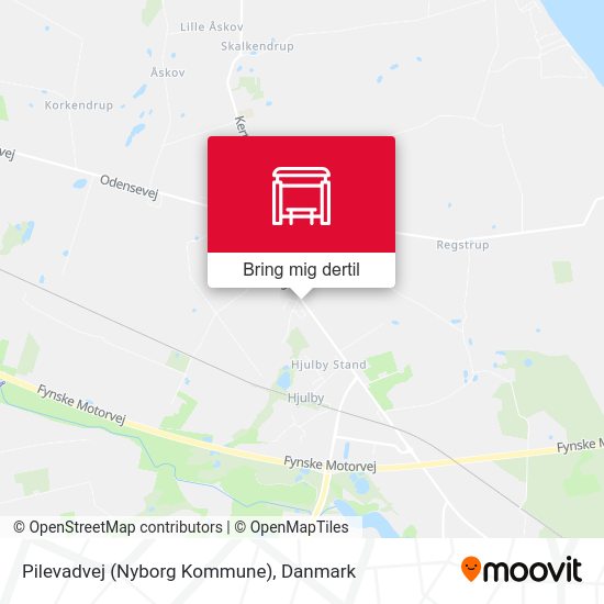 Pilevadvej (Nyborg Kommune) kort