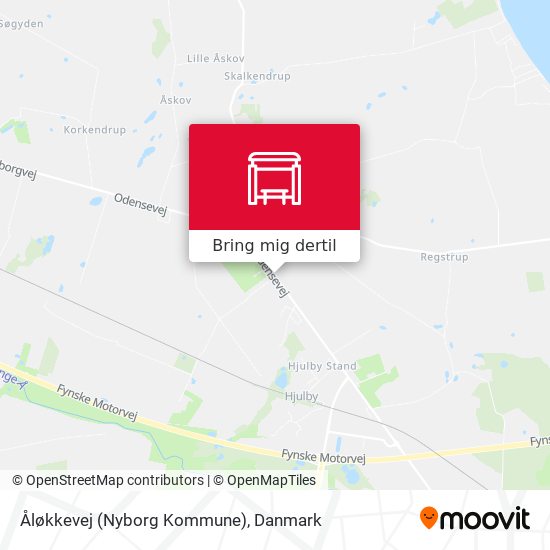 Åløkkevej (Nyborg Kommune) kort