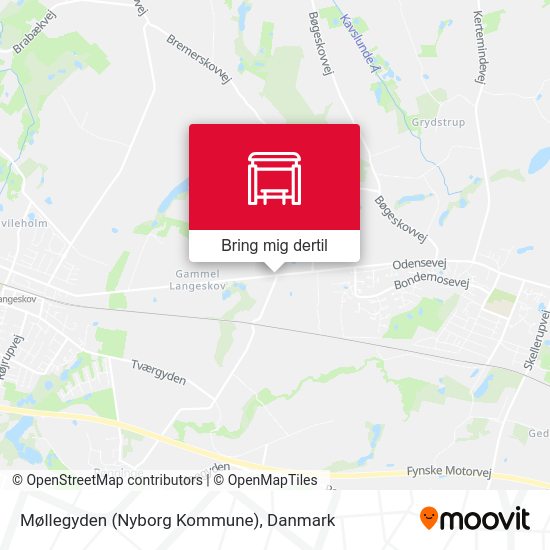 Møllegyden (Nyborg Kommune) kort