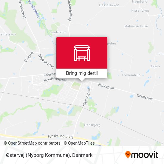 Østervej (Nyborg Kommune) kort