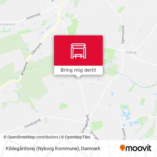 Kildegårdsvej (Nyborg Kommune) kort