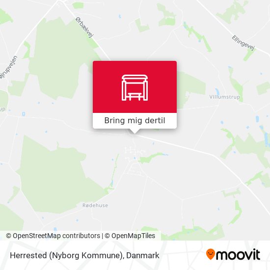 Herrested (Nyborg Kommune) kort