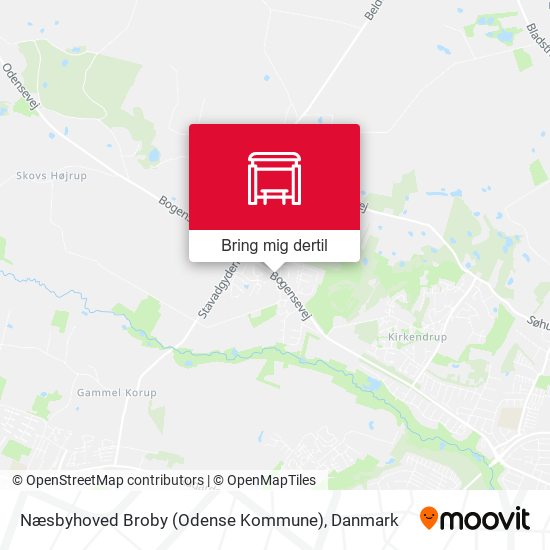 Næsbyhoved Broby (Odense Kommune) kort