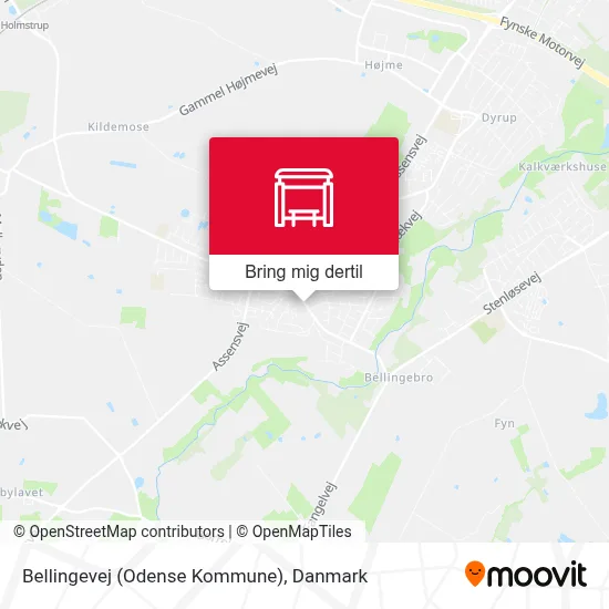 Bellingevej (Odense Kommune) kort