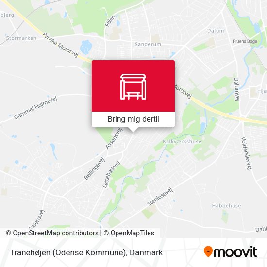 Tranehøjen (Odense Kommune) kort