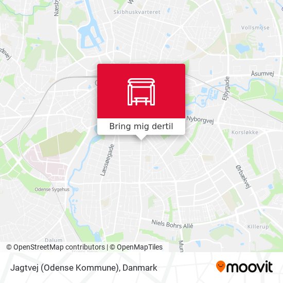 Jagtvej (Odense Kommune) kort