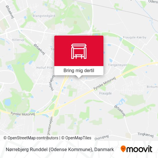 Nørrebjerg Runddel (Odense Kommune) kort