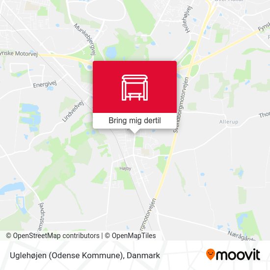 Uglehøjen (Odense Kommune) kort