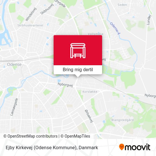 Ejby Kirkevej (Odense Kommune) kort