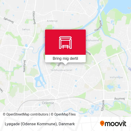 Lyøgade (Odense Kommune) kort